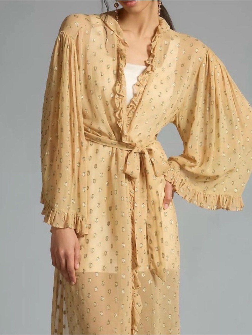 Elizabeth Gillett | Kimono Ruffle Duster, O/S